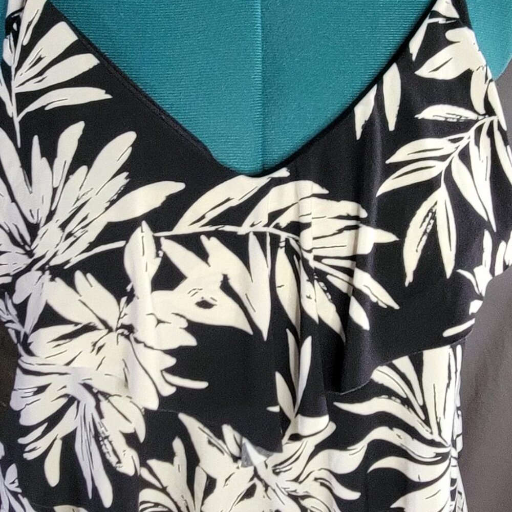 Miraclesuit DreamShape Lena Tankini Black/White 2 pc skort Size 24w